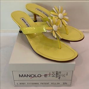 New Manolo Blahnik Sandals, size 39.5